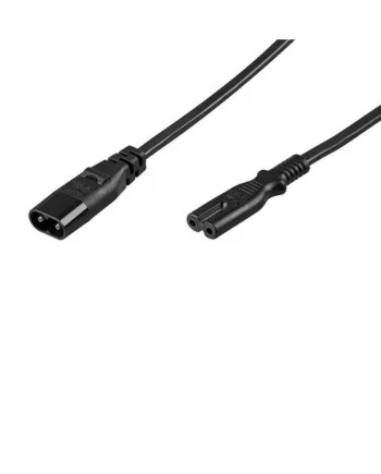 Cable de alimentacion extensor C7 a C8 2 M Negro