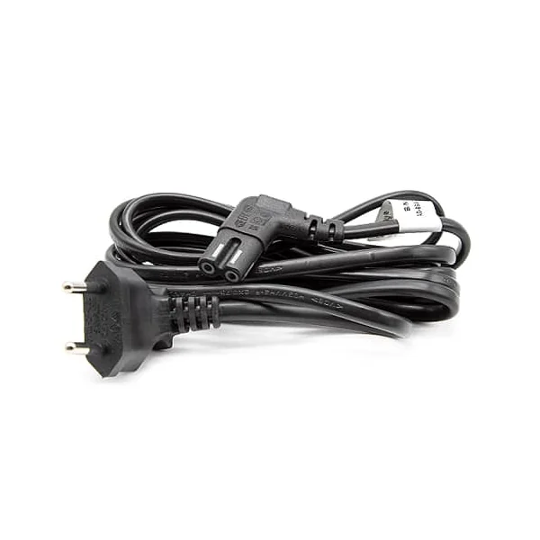 Cable de alimentacion IEC-320 acodado - C7 acodado 0.30 M Negro