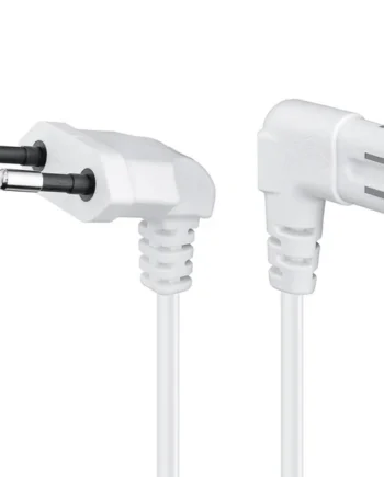 Cable de alimentacion IEC-320 acodado -C7 acodado 2 M Blanco