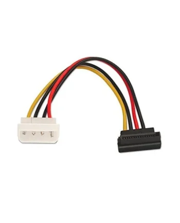 Cable de alimentación SATA acodado de 5.25 0.15 M Negro