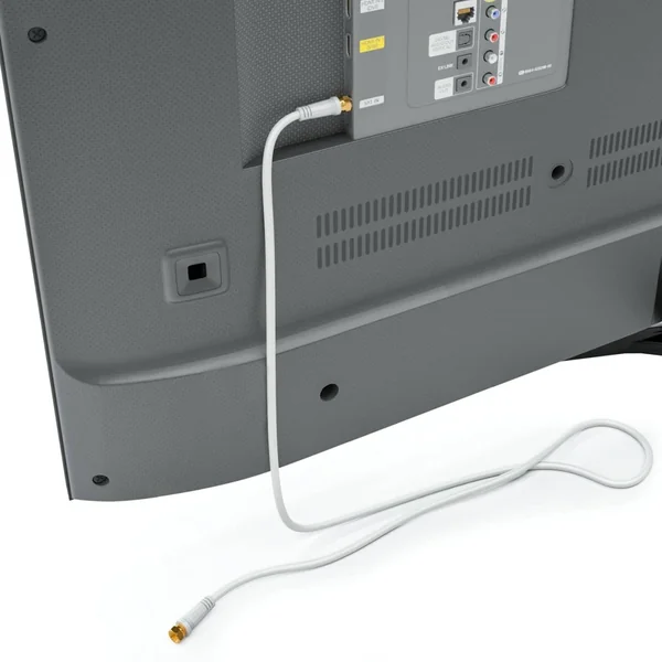 Cable de antena tipo F macho - F macho 2.5 M Blanco