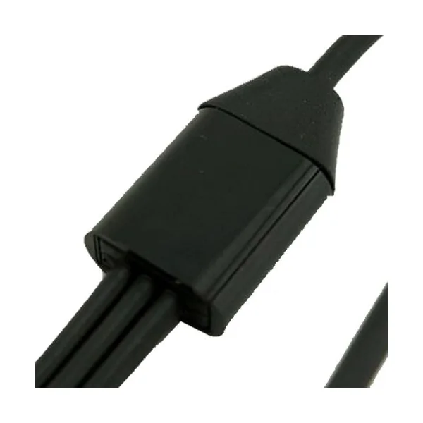 Cable de audio estereo 3x Jack 3.5mm hembra a 3.5mm 4 pin 0.50 M Negro