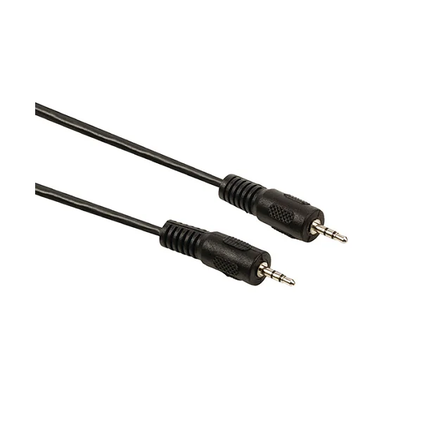 Cable de audio estereo jack 2.5 macho a jack 2.5 macho 1.5 M Negro