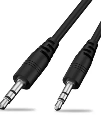 Cable de audio estereo jack 3.5 macho-macho 3 M Negro