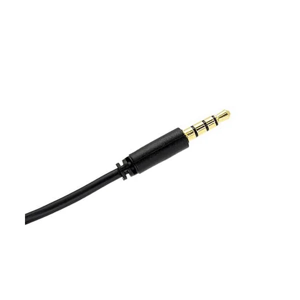 Cable de audio estereo jack 3.5 macho-macho 4 pin 3 M Negro