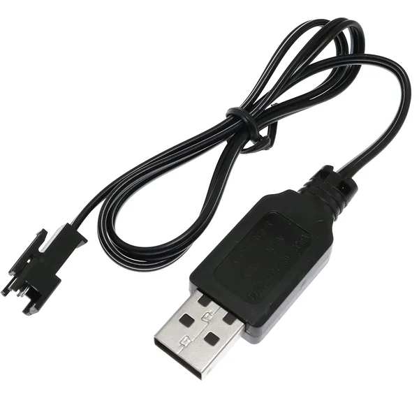 Cable de carga USB para coche RC 4.8 V 250mA 0.50 M Negro