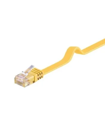 Cable de red plano UTP CAT6 0.50 M Amarillo