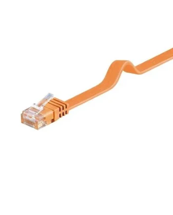 Cable de red plano UTP CAT6 1 M Naranja
