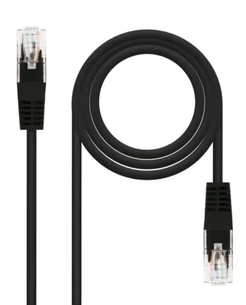 Cable de red UTP CAT5E 0.50 M Negro