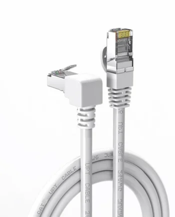 Cable de red UTP CAT5E 1x 90 grados 0.50 M Blanco