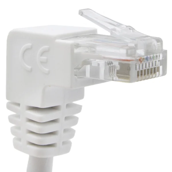 Cable de red UTP CAT5E 1x 90 grados 1 M Blanco
