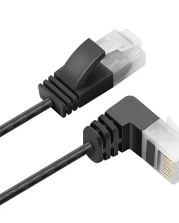Cable de red UTP CAT5E 1x 90 grados 3 M Negro