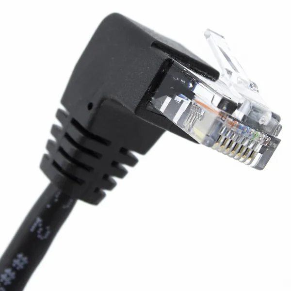 Cable de red UTP CAT5E 2x 90 grados 0.50 M Negro
