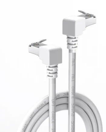 Cable de red UTP CAT5E 2x 90 grados 2 M Blanco