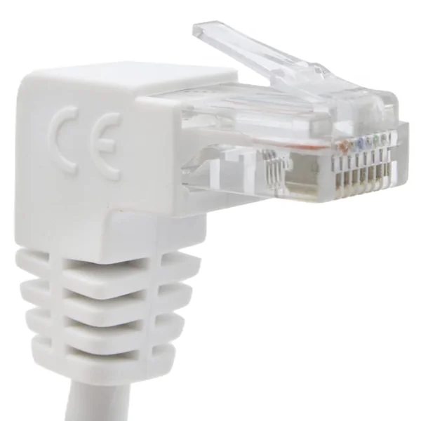 Cable de red UTP CAT5E 2x 90 grados 2 M Blanco