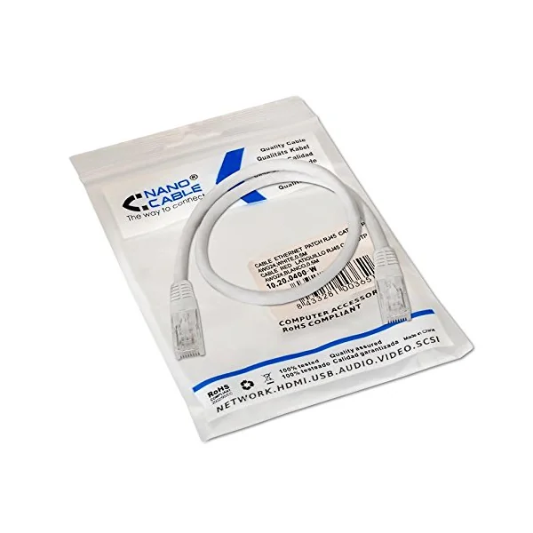 Cable de red UTP CAT6 3 M Blanco