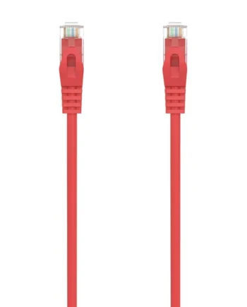 Cable de red UTP CAT6a 0.50 M Rojo