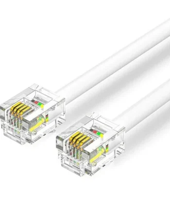 Cable de telefono RJ11 6P4C M-M 3 M Blanco