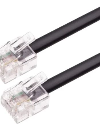 Cable de telefono RJ11 6P4C M-M 3 M Negro