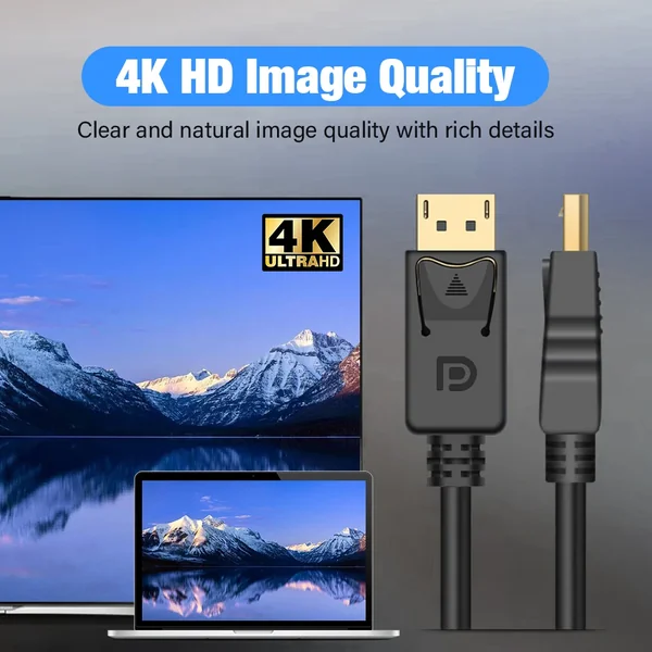 Cable DisplayPort DP macho a DP macho 1 M Negro