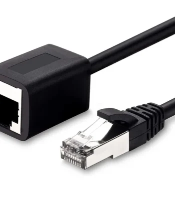 Cable extensor red UTP CAT5E macho a hembra 2 M Negro