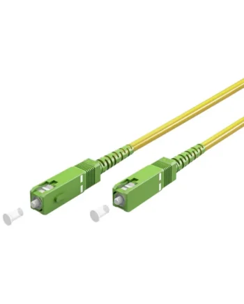Cable fibra optica SC-APC monomodo simplex 9-125 10 M Amarillo
