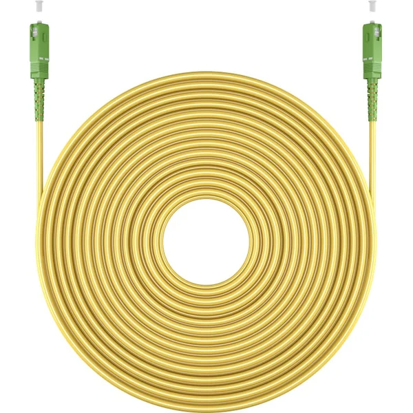 Cable fibra optica SC-APC monomodo simplex 9-125 3 M Amarillo