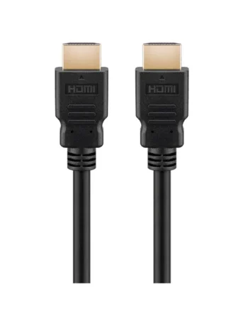 Cable Hdmi 8K contactos dorados ultra velocidad 1.5 M Negro