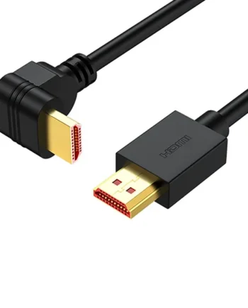 Cable Hdmi acodado 270 grados contactos dorados 4K 1 M Negro