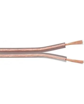 Cable para altavoz 2x 0,75mm2 100 M Transparente