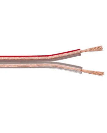 Cable para altavoz 2x 2.5 mm 100 M Transparente