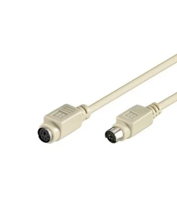 Cable prolongador ps2 mini din 6 pin 2 M Beige