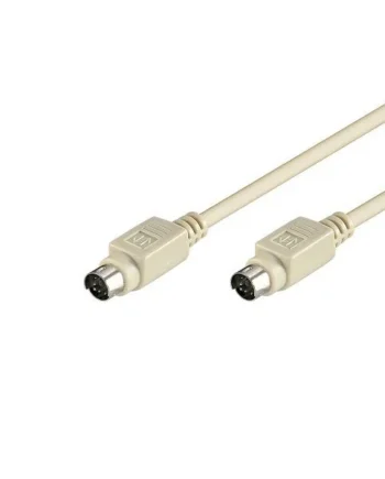 Cable ps2 mini din 6 pin 5 M Beige