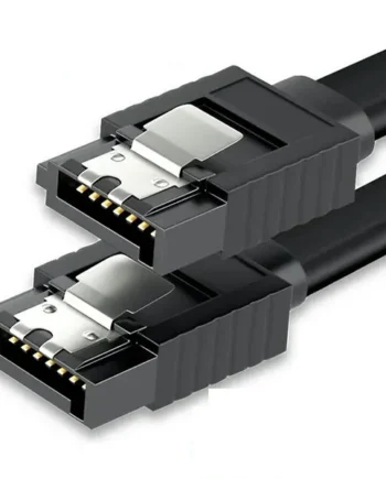 Cable SATA III DATOS 6G con anclajes 0.50 M Negro