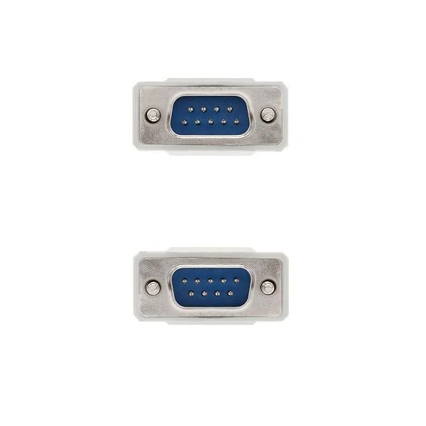 Cable serie RS232 DB9 macho - DB9 macho 1.8 M Beige