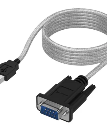 Cable serie RS232 macho a USB macho 1.5 M Transparente