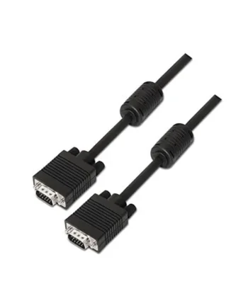 Cable SVGA con ferrita 15 pin macho 3 M Negro