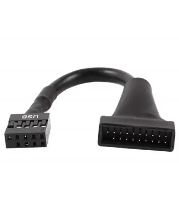 Cable USB 2.0 de 9 pin a USB 3.0 de 20 pin 0.15 M Negro