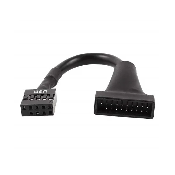 Cable USB 2.0 de 9 pin a USB 3.0 de 20 pin 0.15 M Negro