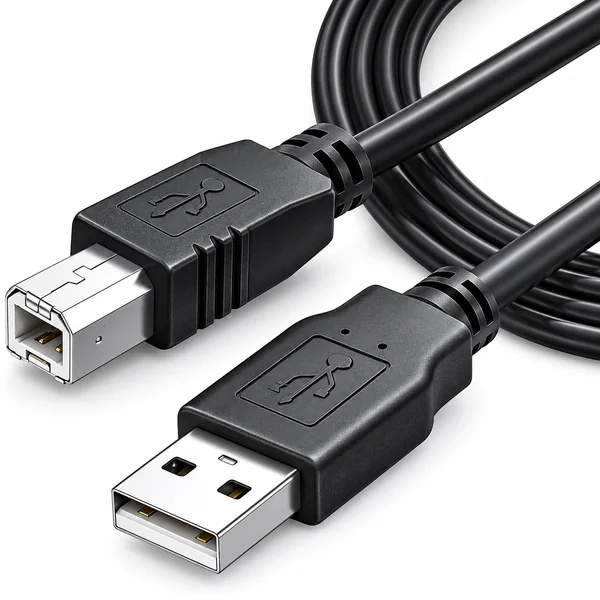Cable USB 2.0 para impresora A/M-B/M 0.25 M Negro