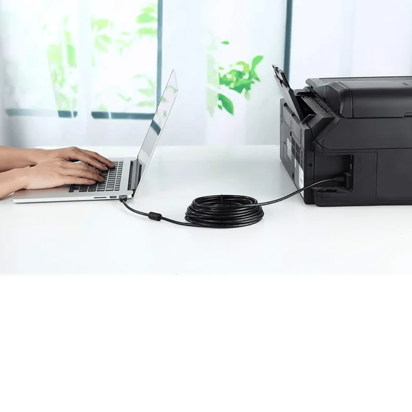Cable USB 2.0 para impresora con ferrita 2 M Negro