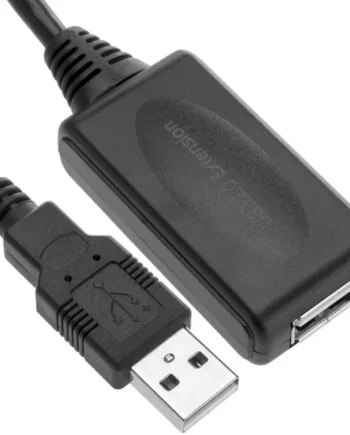 Cable USB 2.0 prolongador con Amplificador macho-hembra 15 M Negro