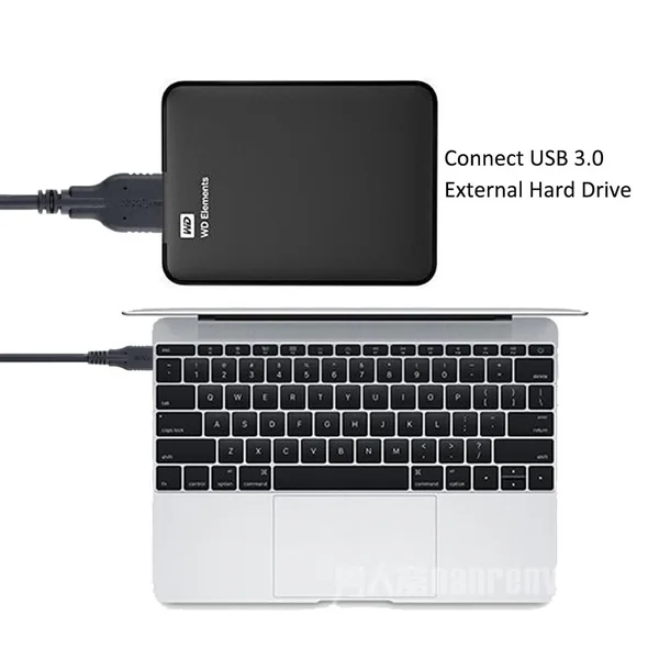 Cable USB 3.0 micro B a USB C macho 1 M Negro