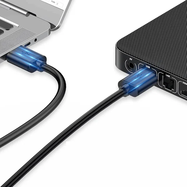Cable USB 3.0 tipo A macho - macho 1 M Negro