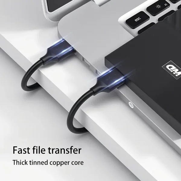 Cable USB 3.0 tipo A macho - macho 1 M Negro