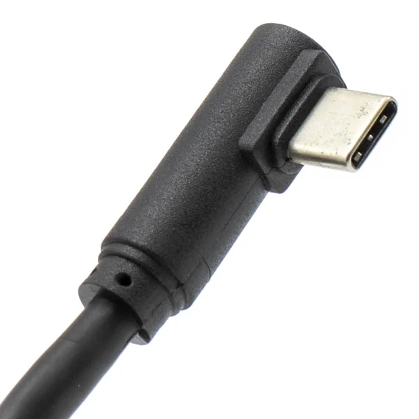 Cable USB 3.0 Tipo A macho - USB-C acodado 1 M Negro