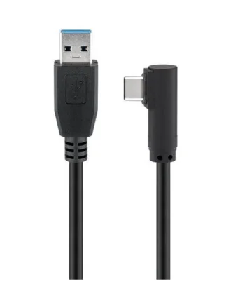 Cable USB 3.0 Tipo A macho - USB-C acodado 2 M Negro