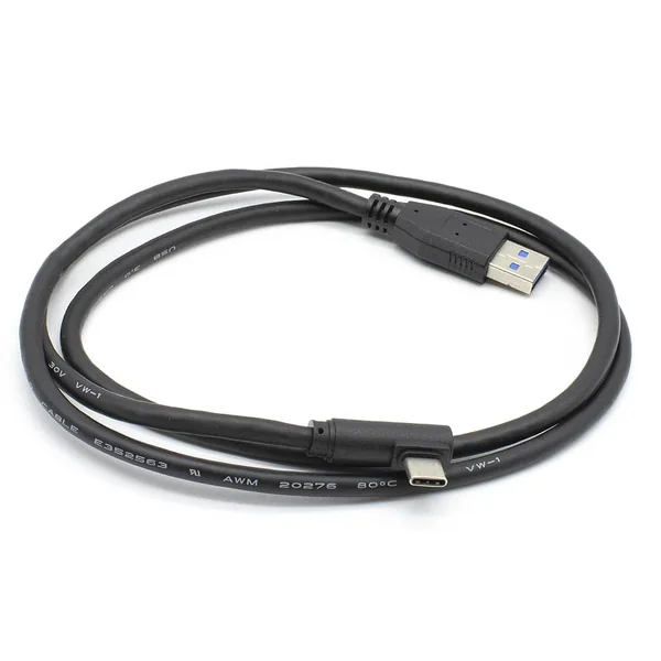 Cable USB 3.0 Tipo A macho - USB-C acodado 2 M Negro