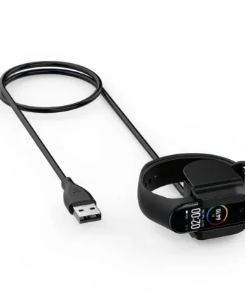 Cable USB carga y sincronizacion Xiaomi mi Band 5 con clip 0.30 M Negro