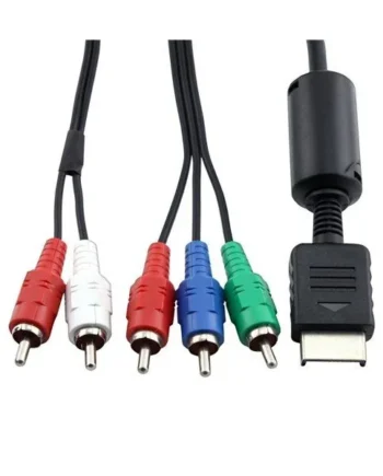Cable video componente para PlayStation 3 y 2 Negro
